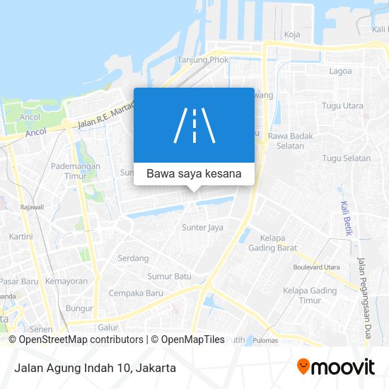 Peta Jalan Agung Indah 10