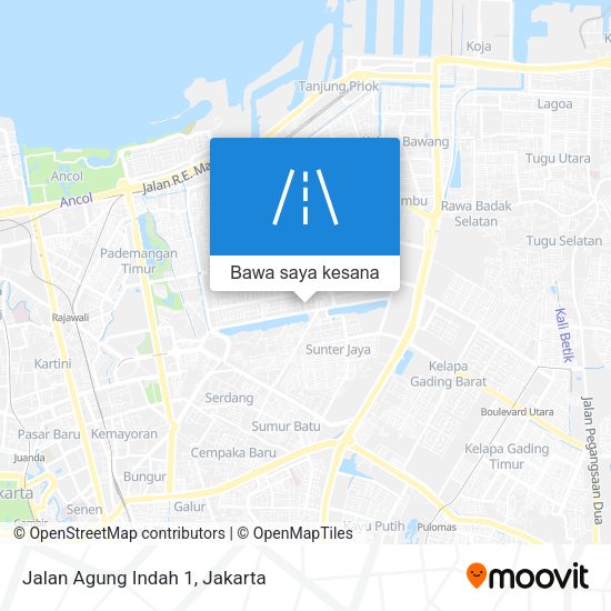 Peta Jalan Agung Indah 1