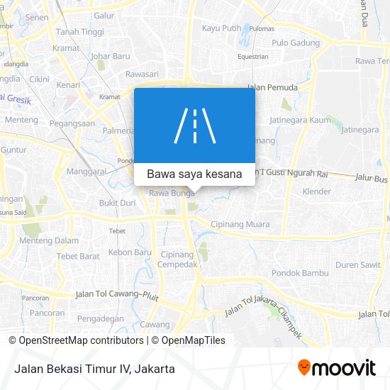 Peta Jalan Bekasi Timur IV