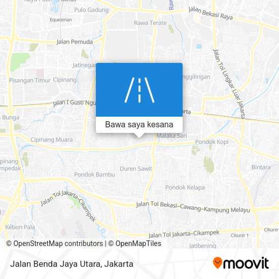 Peta Jalan Benda Jaya Utara