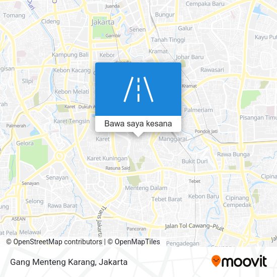 Peta Gang Menteng Karang