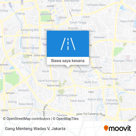 Peta Gang Menteng Wadas V