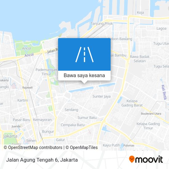 Peta Jalan Agung Tengah 6