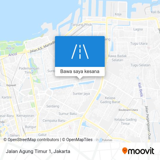 Peta Jalan Agung Timur 1