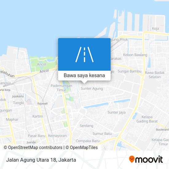 Peta Jalan Agung Utara 18