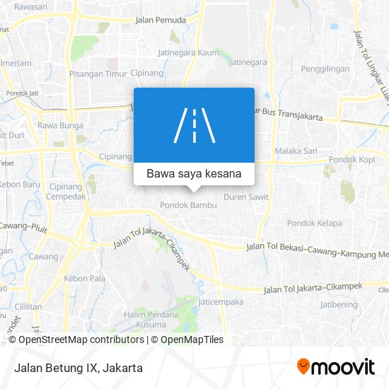 Peta Jalan Betung IX