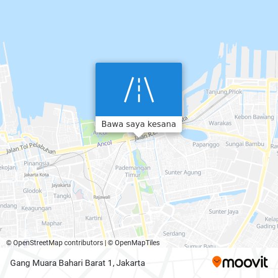 Peta Gang Muara Bahari Barat 1