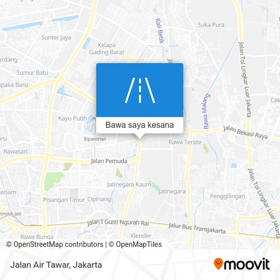 Peta Jalan Air Tawar