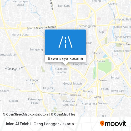 Peta Jalan Al Falah II Gang Langgar