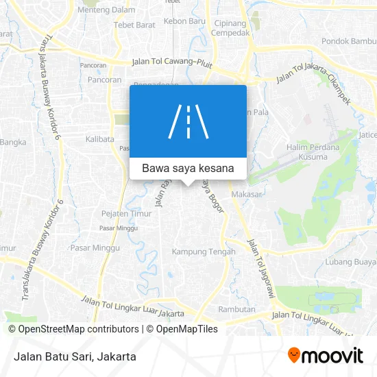 Peta Jalan Batu Sari