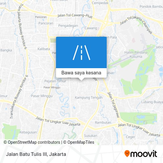 Peta Jalan Batu Tulis III