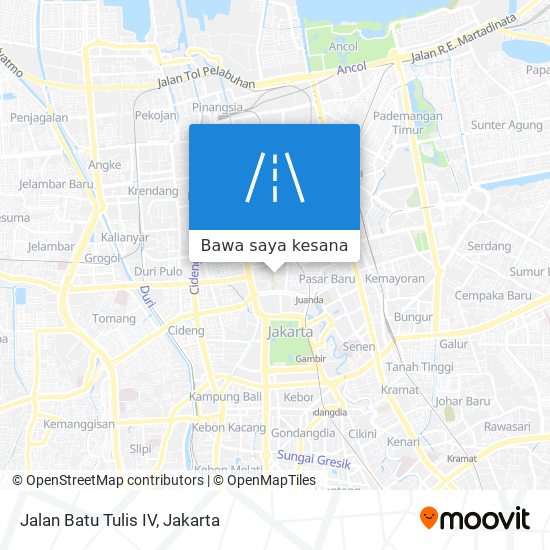 Peta Jalan Batu Tulis IV