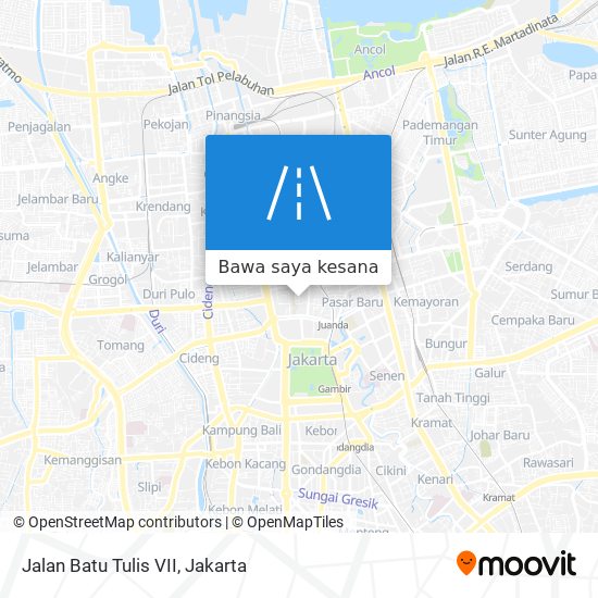 Peta Jalan Batu Tulis VII