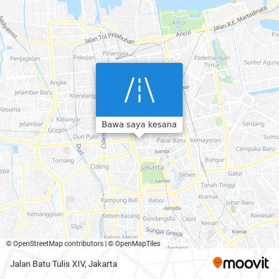 Peta Jalan Batu Tulis XIV