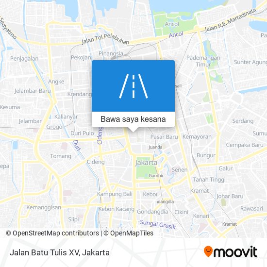 Peta Jalan Batu Tulis XV