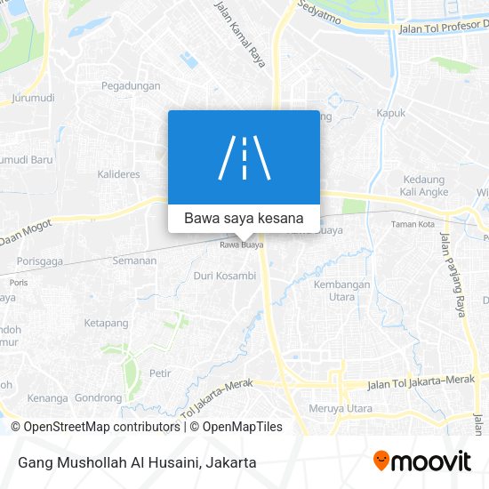 Peta Gang Mushollah Al Husaini
