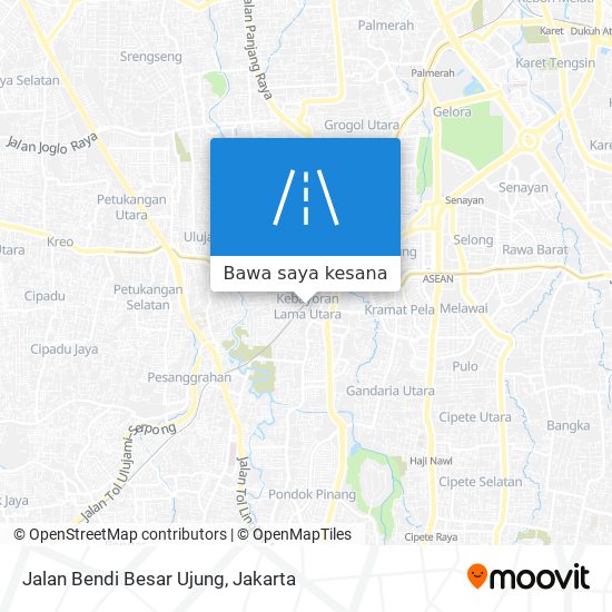 Peta Jalan Bendi Besar Ujung