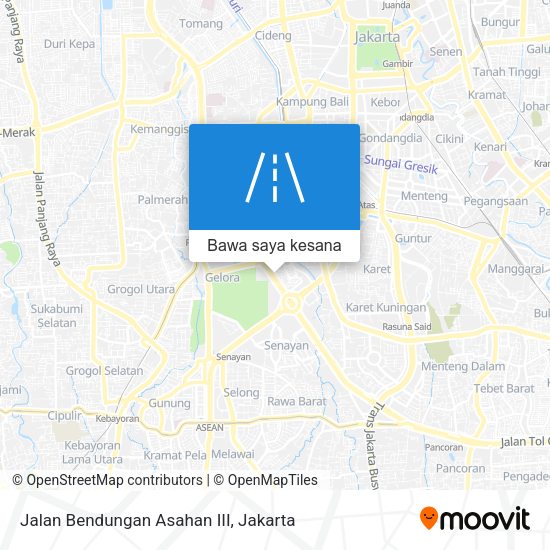 Peta Jalan Bendungan Asahan III
