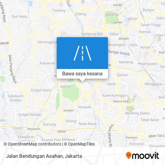 Peta Jalan Bendungan Asahan