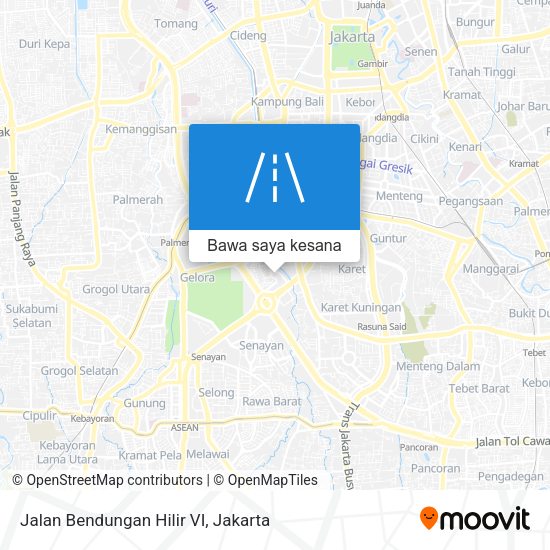 Peta Jalan Bendungan Hilir VI