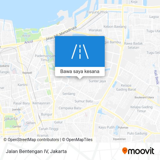 Peta Jalan Bentengan IV