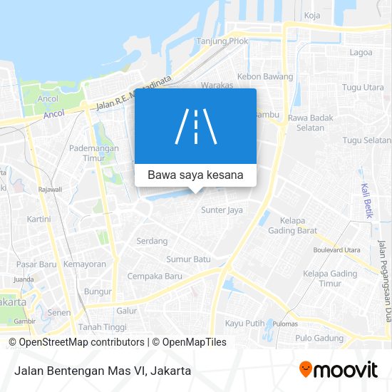 Peta Jalan Bentengan Mas VI