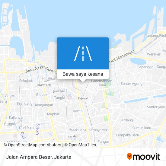 Peta Jalan Ampera Besar