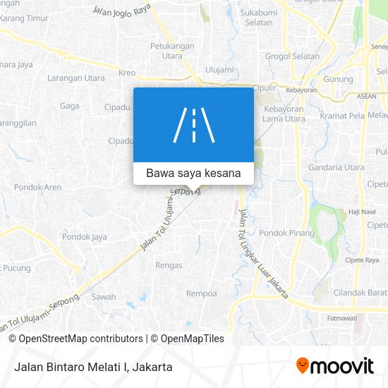 Peta Jalan Bintaro Melati I