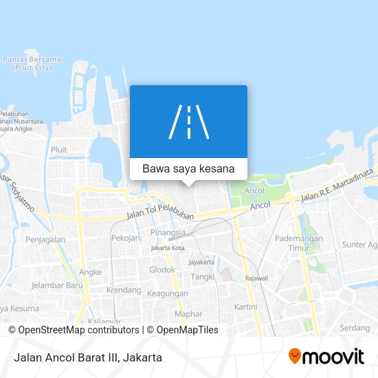 Peta Jalan Ancol Barat III