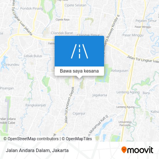 Peta Jalan Andara Dalam