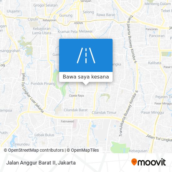 Peta Jalan Anggur Barat II