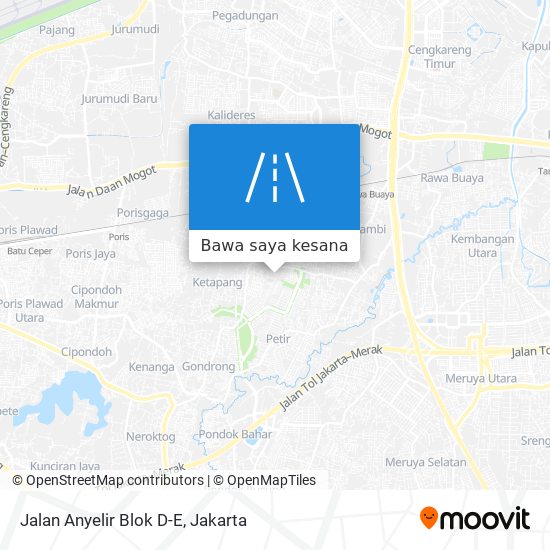 Peta Jalan Anyelir Blok D-E