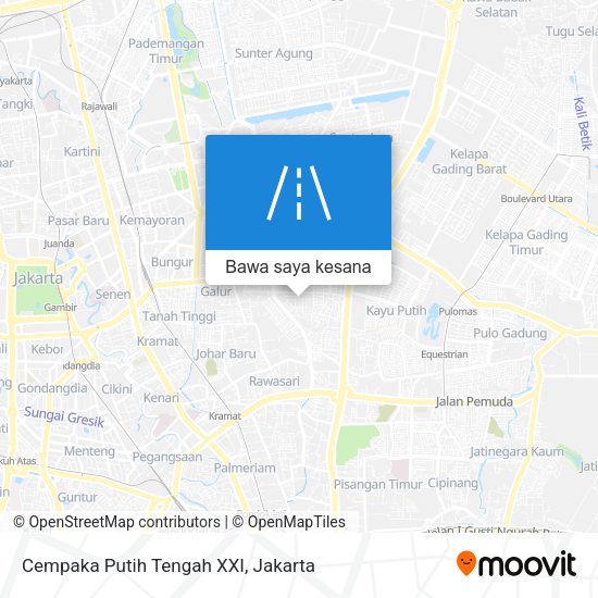 Peta Cempaka Putih Tengah XXI