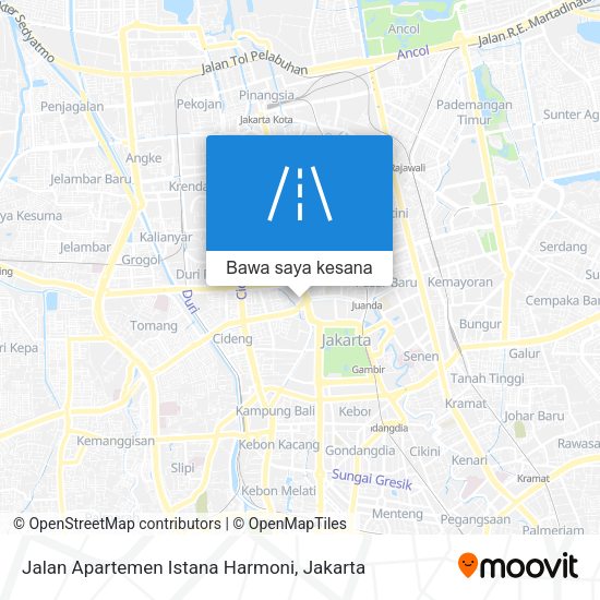 Peta Jalan Apartemen Istana Harmoni
