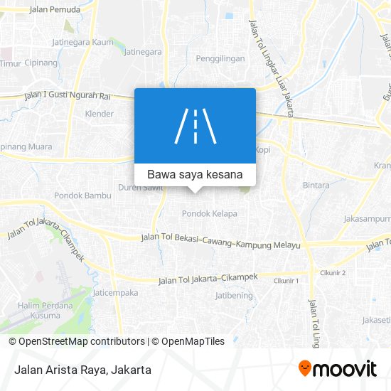 Peta Jalan Arista Raya