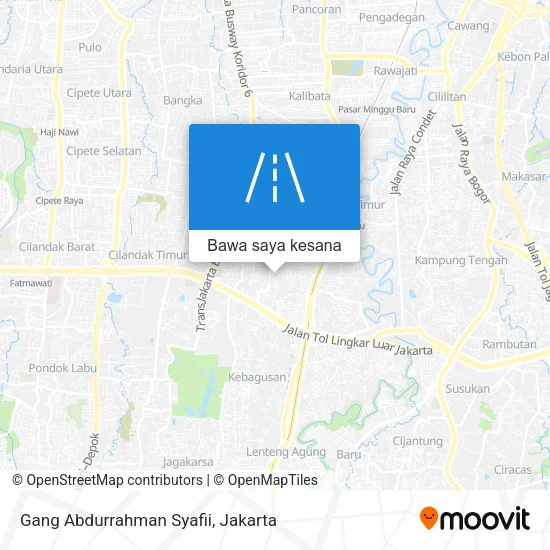 Peta Gang Abdurrahman Syafii