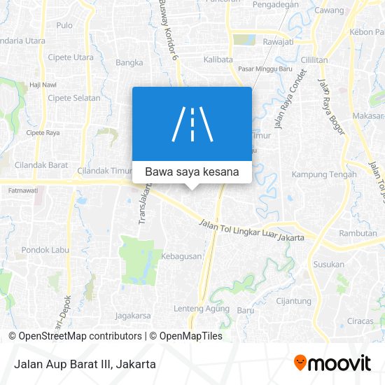 Peta Jalan Aup Barat III