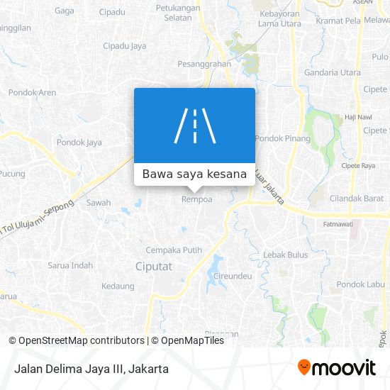 Peta Jalan Delima Jaya III