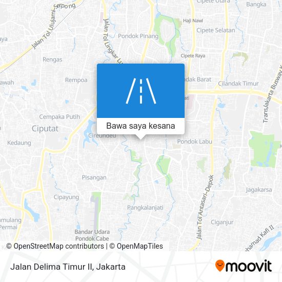 Peta Jalan Delima Timur II