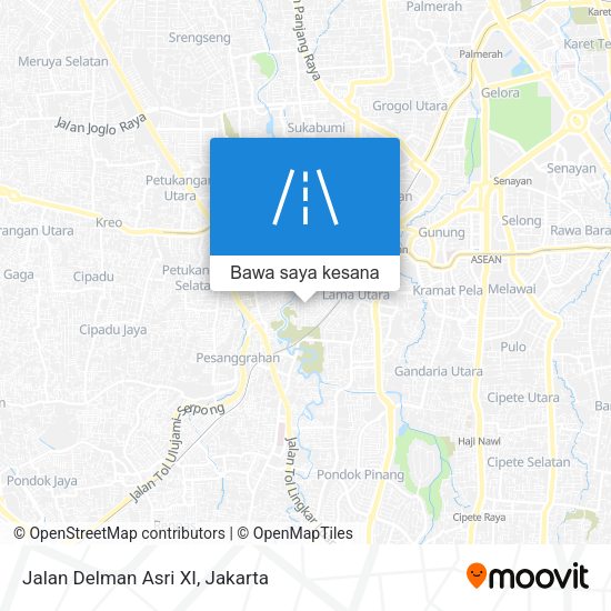 Peta Jalan Delman Asri XI
