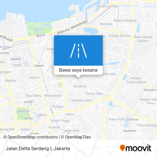 Peta Jalan Delta Serdang I