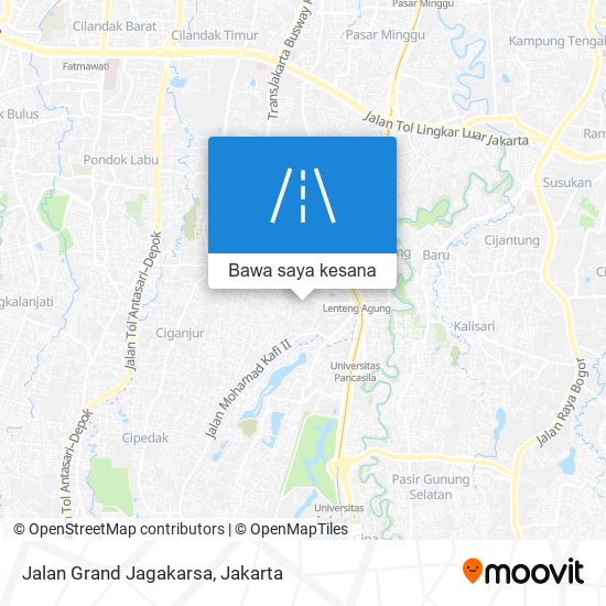 Peta Jalan Grand Jagakarsa