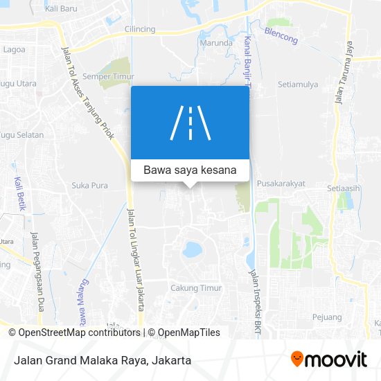 Peta Jalan Grand Malaka Raya
