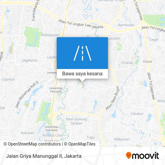Peta Jalan Griya Manunggal II