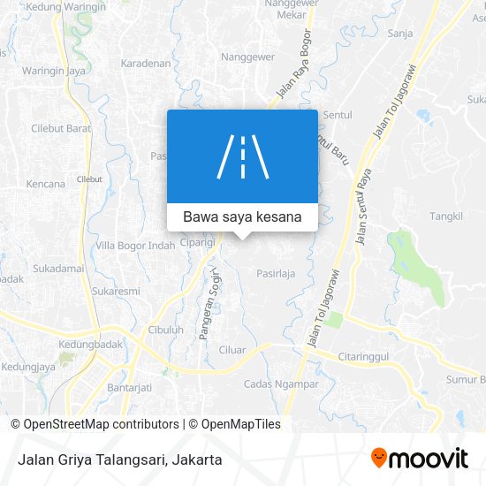 Peta Jalan Griya Talangsari