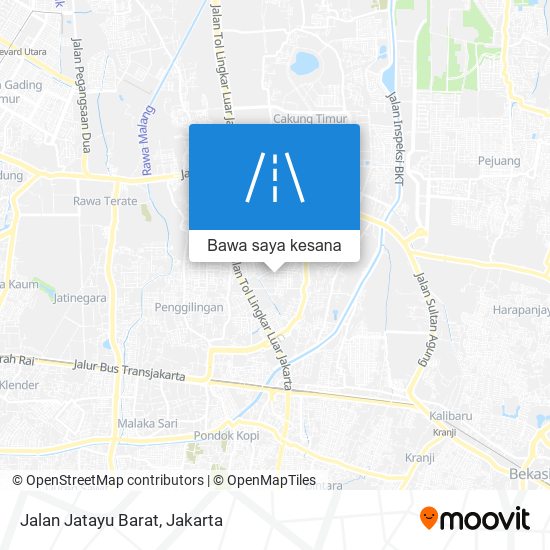 Peta Jalan Jatayu Barat