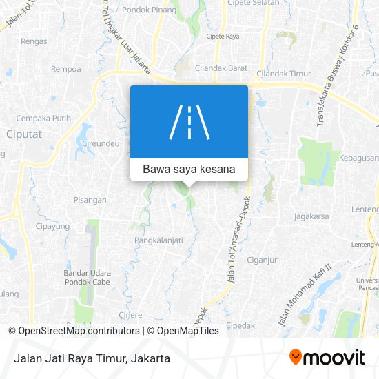 Peta Jalan Jati Raya Timur