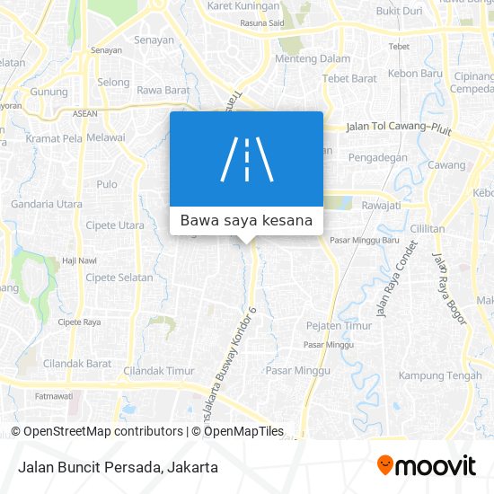 Peta Jalan Buncit Persada