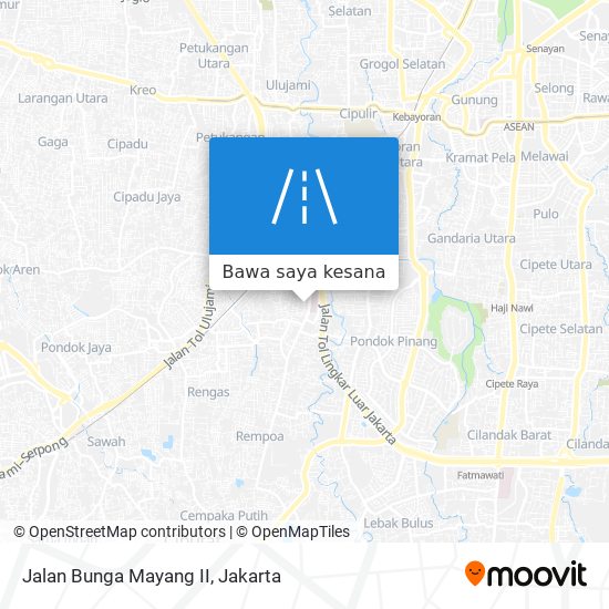 Peta Jalan Bunga Mayang II