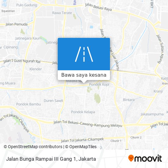 Peta Jalan Bunga Rampai III Gang 1